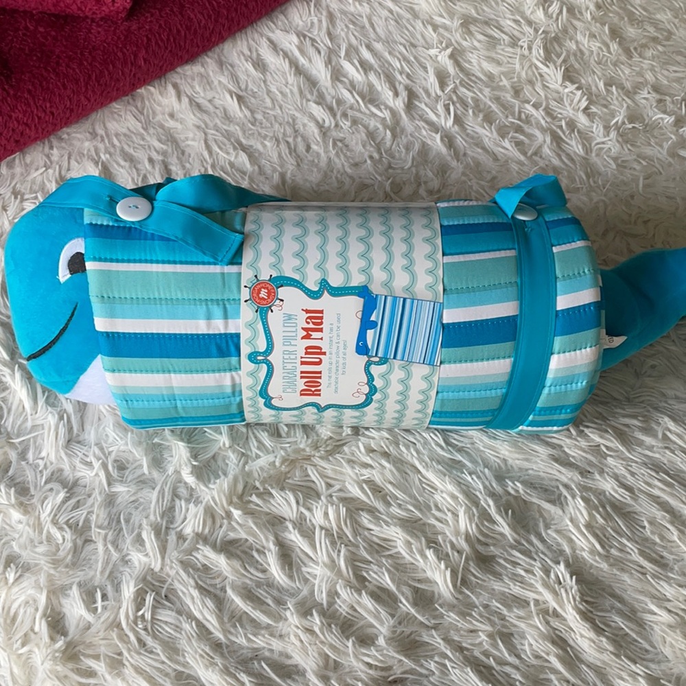 Whale Pillow Roll Up Mat